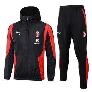 vindjakke ac milan svart rod 2024-2025