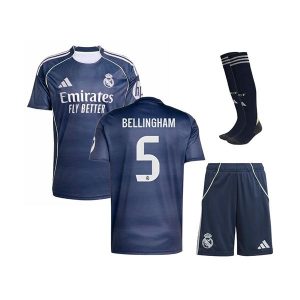 real madrid barn sett bellingham 5 drakt borte 2025-2026